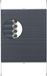 Happyment Luxe honingraatrolgordijn – Blauw – 70x130 cm