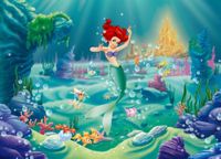 AG Design FTDm 0701 Arielle Disney Princess Prinses Papier Fotobehang Kinderkamer 160x115 cm