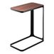 Yamazaki 7203 FRAME Side Table, black, Steel/Wood, 24 x 45 x 52 cm