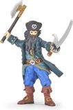 Papo Realistische Zwartbaard-piratenfiguur