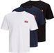 JACK&JONES - JJRUSH TEE SS CREW NECK 3PK MP Heren T-shirt - Zwart - XXL