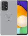 Samsung Galaxy A52 (5G/4G) Housse de téléphone avec nom Gris Petit éléphant