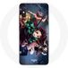 Maniacase Etui voor Xiaomi Redmi Note 5 AI Dual Camera Tanjiro Nezuko en Inosuke Doder Kimetsu no Yaiba Manga