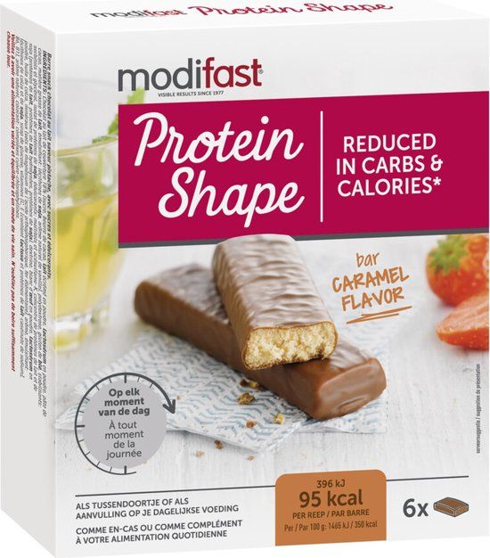 Modifast Protein Shape Bar - Caramel - 6 stuks
