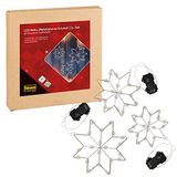 Idena 31810 - LED Decoratieve Metalen Sterren Kristal met geïntegreerde Fairy Lights voor binnen & buiten