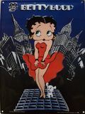 I&S Betty Boop Skyline Metalen Wandbord 30 x 40 cm