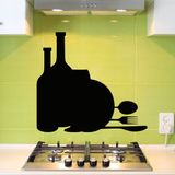 Ambiance Sticker Schoolbord muursticker - uitwisbare zelfklevende muurstickers - MEAL DESIGN - 90x110cm