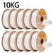 TPU filament - Filament flexible, 1,75 mm - Shore 85A - Précision ±0,03 mm - Convient aux imprimantes 3D LCD - Bobine de 10 kg - Blanc