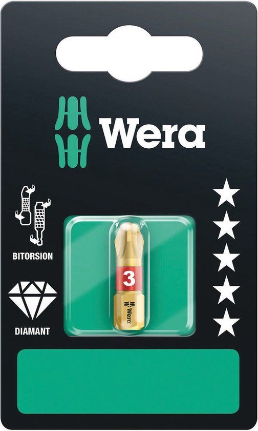 Wera 851/1 BDC bits SB, PH3, PH 3 x 25 mm