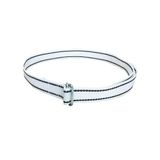 Geppas Farmoxa BV Halsband met knelgesp 160 cm - Wit/Zwart - 40 mm breed - Nekriem voor rundvee