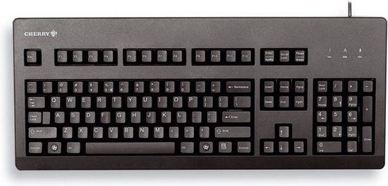 CHERRY G80-3000 - Toetsenbord - USB + PS/2 - Zwart
