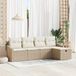 Maison Exclusive - Ensemble de canapés, 5 pièces. Beige, en polyrotin