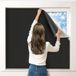 Unyqoos® Rideau occultant - Découpable - Rideau temporaire pour espaces sombres - 200x145 cm - Noir