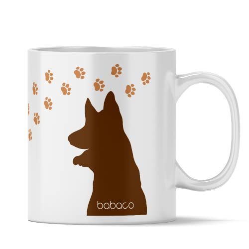 BABACO ERT GROUP Origineel en officieel gelicentieerd door keramische mok, patroon Dogs 016, koffie- en theemok, mok, 330ml