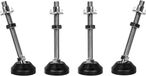 JMXZ Azomor® Set van 4 verstelbare meubelpoten met M8 x 80 mm schroef - Zilver