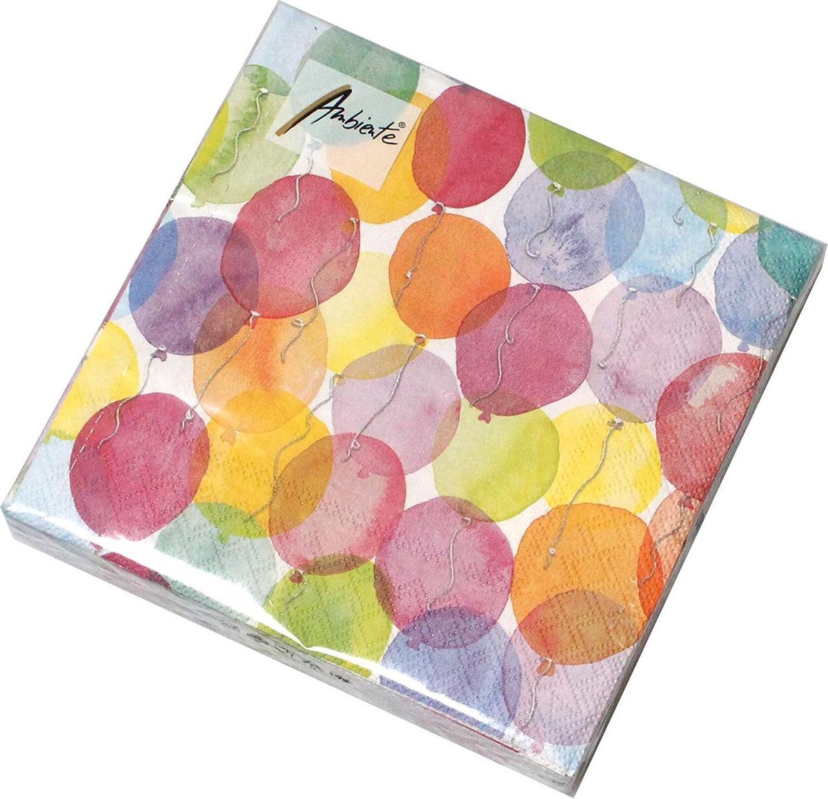 Ambiente aquarel balloons - servetten 33x33 cm