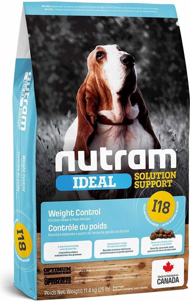Nutram Weight Control Dog I18 - 11,4kg