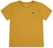 Levi's® Kids Batwing Chest Hit T-shirt Korte Mouwen Geel 4 Jaar Jongen Katoen Ronde Hals Regular Fit Effen Golden Spice