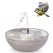 matches21 HOME & HOBBY Jeu de fontaine solaire pour l'extérieur - Bol de 45 cm couleur sable