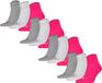 PUMA Sokken Quarter Plain 12P Roze/Grijs 35-38