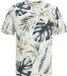 JACK&JONES JJHAWAII AOP TEE SS CREW NECK T-shirt Homme Blanc Coton S
