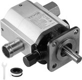 VEVOR Hydraulische Houtkloverpomp 16 Gpm 2-Traps 4000 Psi Houtkloverpomp 1" Inlaat 1/2" Npt Uitlaat 3600 Rpm Hydraulische Aluminium Tandwielpomp voor Kleine Motor Houtklover Sneeuwploeg
