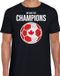 Bellatio Decorations Shoppartners Bv Canada WK supporter t-shirt - we are the champions met Canadese voetbal - zwart - heren - kleding / shirt L