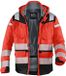 Paul H. Kübler Bekleidungswerk Kübler PSA REFLECTIQ 13078332 Hi Vis Reflecterend Hardshell Werkjas HEREN Veiligheidsjas Signaalrood Zwart - Waterdicht