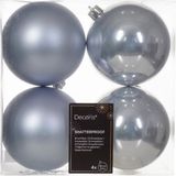 Decoris Kaemingk Kerstbal kunststof d10 cm mblw 4st kerst Decoris