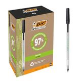 BIC Balpen ECOlutions Round Stic (0,4 mm) doos à 60 stuks, zwart