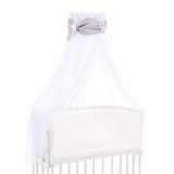 babybay Hemel Organic Cotton met strik, lichtgrijs sterren wit