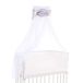 babybay Hemel Organic Cotton met strik, lichtgrijs sterren wit