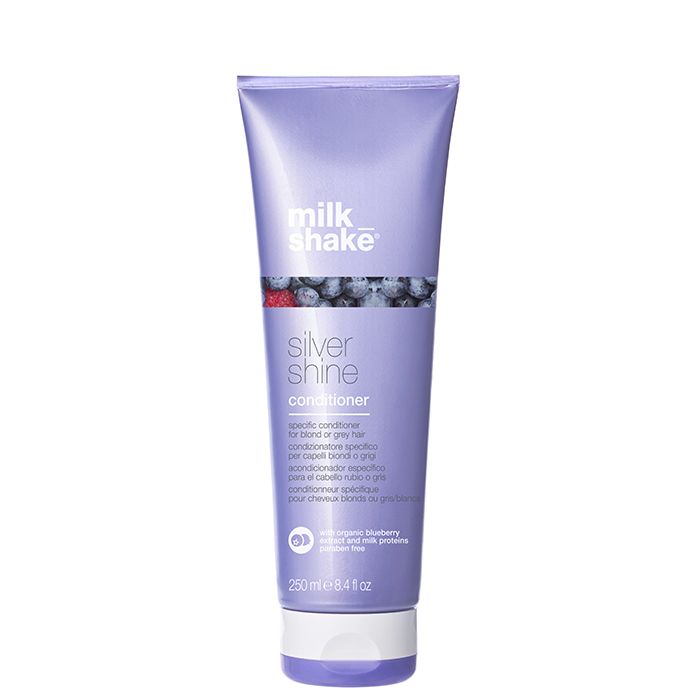 milk_shake silver shine conditioner 250 ml - Voor Geblondeerd/Gekleurd/Grijs haar - Kleurbescherming - Tube