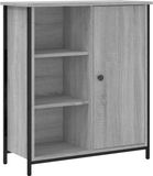 vidaXL Dressoir 70x30x80 cm bewerkt hout grijs sonoma