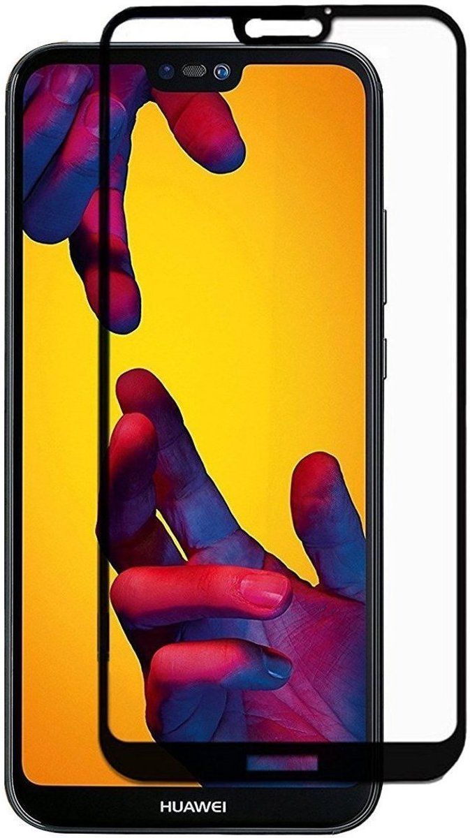 iCall Huawei P20 Lite Screenprotector Glazen Gehard Full Cover Volledig Beeld Tempered Glass -