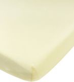 HOESLAKEN Meyco Home Uni hoeslaken eenpersoonsbed - soft yellow - 90x200cm