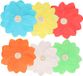 Merkloos 6x Bruiloft/huwelijk drijvende kaarsen/lantaarns bloemen 29 cm - Feestlocatie versieringen/decoraties