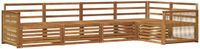 vidaXL Hoek loungeset 5-delig Naturel Massief Acacia Hout