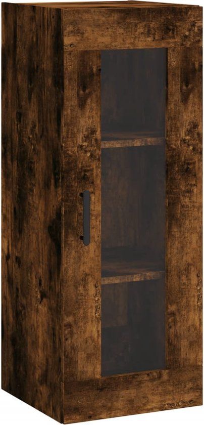 vidaXL Wandkast - 34,5x34x90 cm - Gerookt eiken