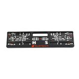 Audi Sport GmbH 3291900100 Kentekenplaathouder Original Sport Kentekenplaathouder, zwart/rood, 520 x 110 mm
