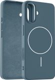 Coverzs Luxe Magnetische Siliconen Hoesje Geschikt voor iPhone 16 – Donkerblauw