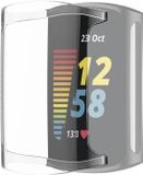 By Qubix - Fitbit Charge 5 & 6 siliconen case (volledig beschermd) - Transparant
