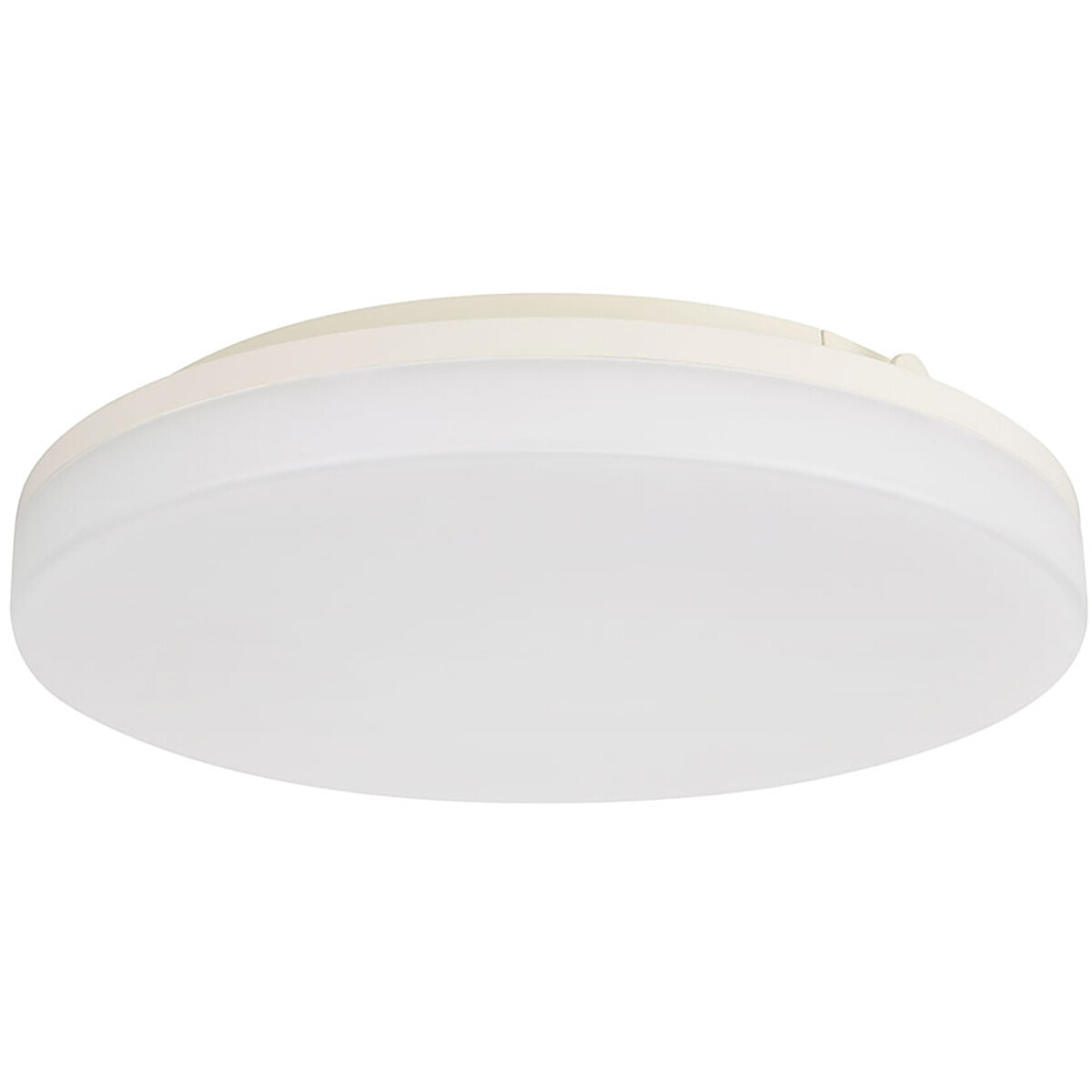 BES LED LED Plafondlamp - Plafondverlichting - Badkamerlamp - Andres - Opbouw Rond 15W - Waterdicht IP54 - Helder/Koud Wit 6400K - Mat Wit - Kunststof