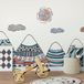 Ambiance Sticker Ambiance Muurstickers voor kinderen - Babykamerdecoratie - Gigantische muursticker, Scandinavische bergen, ARANKA - 50x75cm