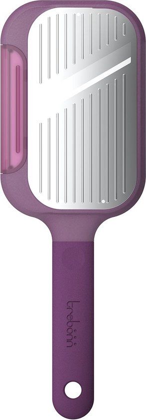 Trebonn Dunschiller en Rasp 2 in 1 - 25 cm - Peel + Slice - Paars