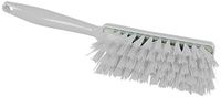 Maya Professional Tools 90252-1 handveger met bevestigingssysteem, hars middelharde borstelharen, FBK/levensmiddelhygiëne, 340 mm x 35 mm, wit