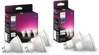 Philips Hue GU10 Spot 5-Pack (350lm) - Wit en Gekleurd Licht - Dimbaar - Verbind met Bluetooth of Bridge - Smart Lamp - Werkt met Alexa en Google Home