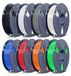 Multicolore PETG Filament Set, 1.8mm, 8 Couleurs, Emballé individuellement, Convient aux imprimantes 3D