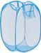 Kipit Panier à linge flexible/pliable - bleu - plastique - 33 x 33 x 58 cm - 60 litres