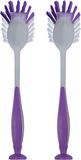 DID Brosse à vaisselle avec ventouse - 2x - plastique - violet
